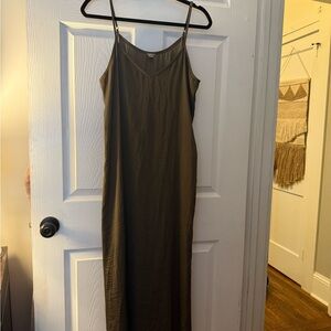 Aerie Olive Maxi Dress